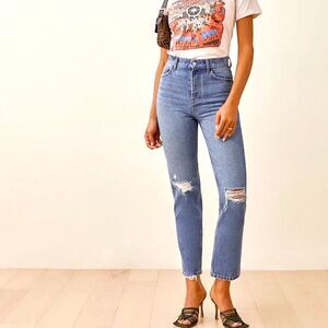 Reformation Cynthia Straight Jeans High Rise